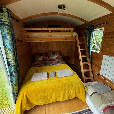 Unique Sheperds Hut Private Hot Tub, Ensuite & Kitchenette Clodock Zewnętrze zdjęcie